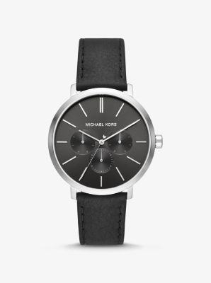 Ensemble montre Blake en cuir et porte-cartes &agrave; logo