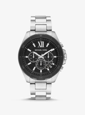 Oversized Brecken Silver-Tone Watch | Michael Kors