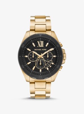Oversized Brecken Gold-Tone Watch | Michael Kors Canada