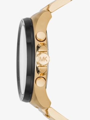 | Kors Brecken Gold-Tone Michael Oversized Watch