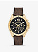 Oversized Brecken Logo and Gold-Tone Watch image number 0