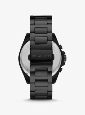 Oversized Brecken Black-Tone Watch | Michael Kors