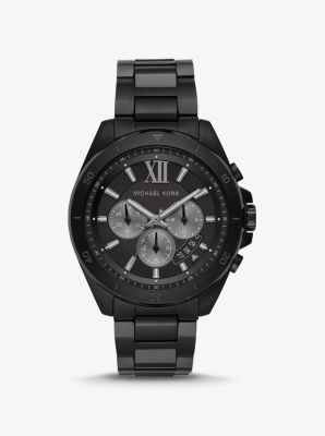 Oversized Brecken Black-tone Watch | Michael Kors