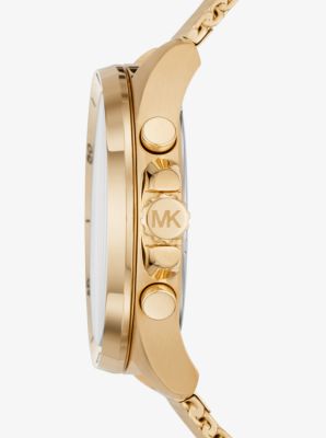 ミルク MK Oversized Brecken Gold-Tone Mesh Watch | Michael Kors [US]