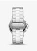Oversized Dylan Pavé Silver-Tone Watch image number 2