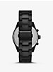 Oversized Layton Pavé Black-Tone Watch image number 2