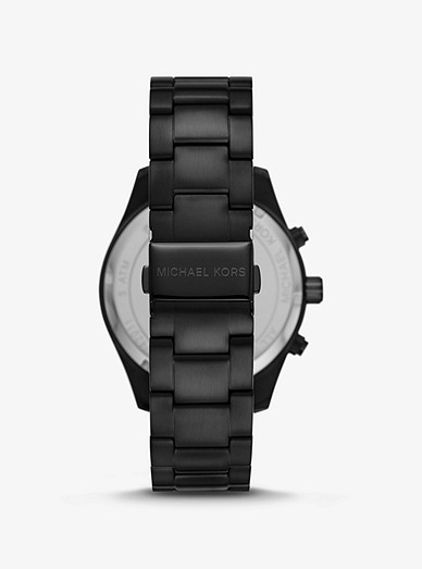 Oversized Layton Black-tone Watch | Michael Kors