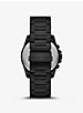 Oversized Alek Black-Tone Watch image number 2