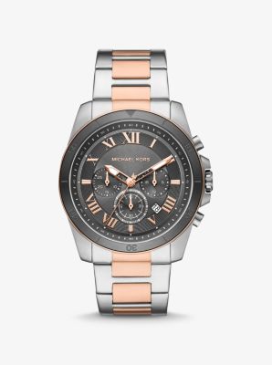 mens rose gold watch michael kors