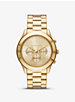 Oversized Slim Runway Gold-Tone Watch image number 0