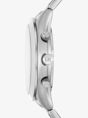 Oversized Slim Runway Pavé Silver-Tone Watch | Michael Kors Canada