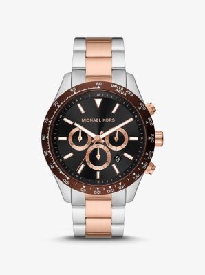 Übergroße zweifarbige Armbanduhr Layton image number 0