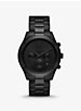 Oversized Slim Runway Black-Tone Watch image number 0
