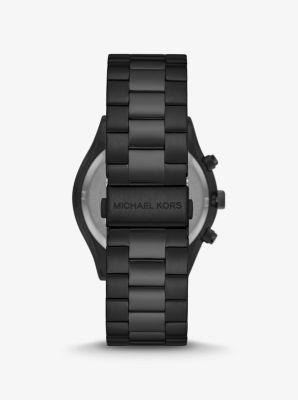 Oversized Slim Runway Black-Tone Watch | Michael Kors Canada