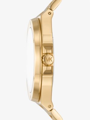 Montre à logo Lennox dorée surdimensionnée image number 1