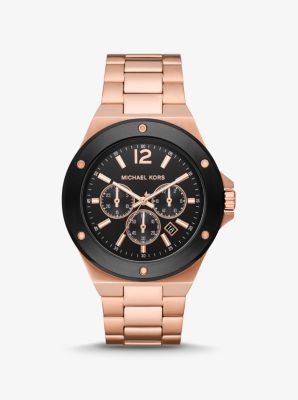 Oversized Lennox Rose Gold-Tone Watch image number 0