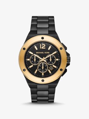 Oversized Lennox Two-Tone Watch | Michael Kors