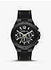 Oversized Lennox Black-Tone Watch image number 0