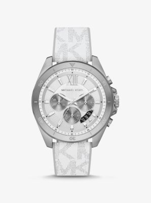 Oversized Brecken Silver-tone And Logo Watch | Michael Kors