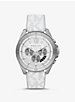 Oversized Brecken Silver-Tone and Logo Watch image number 0