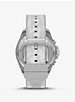 Oversized Brecken Silver-Tone and Logo Watch image number 2