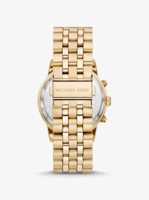 Oversized Watch Gold-Tone Kors Hutton Michael | Canada