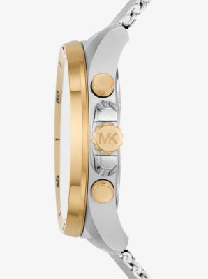 Oversized Brecken Two-Tone Mesh Watch Gift Set | Michael Kors