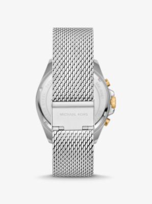 Oversized Brecken Two-Tone Mesh Watch Gift Set image number 2