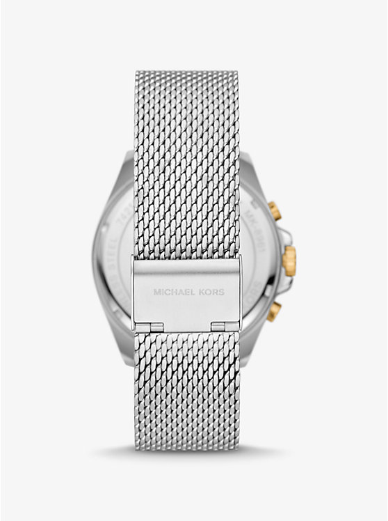 Oversized Brecken Two-Tone Mesh Watch Gift Set image number 2