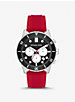Oversized Cunningham Silver-Tone and Silicone Watch image number 0