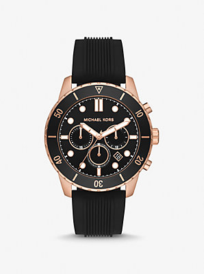 Oversized Cunningham Rose Gold-Tone and Silicone Watch