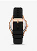 Oversized Cunningham Rose Gold-Tone and Silicone Watch image number 2