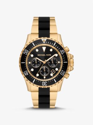 Michael kors watch gold black new arrivals