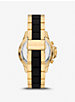 Oversized Everest Gold-Tone and Silicone Watch image number 1