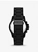 Oversized Everest Black-Tone and Silicone Watch image number 2