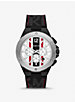 Oversized Lennox Stripe Silver-Tone Watch image number 0