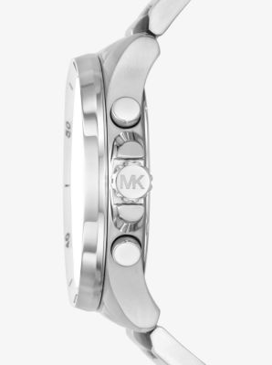 Oversized Brecken Silver-Tone Watch | Michael Kors