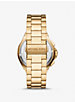 Oversized Lennox Pavé Gold-Tone Watch image number 2