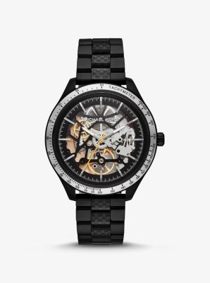 Oversized Merrick Black-Tone Watch 