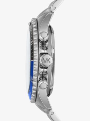 Oversized Bayville Silver-Tone Watch