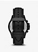 Oversized Everest Black-Tone and Leather Watch image number 2
