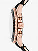 Montre Everest surdimensionnée de ton or rose à bracelet en silicone image number 1