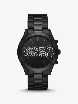 Michael kors runway outlet black smartwatch