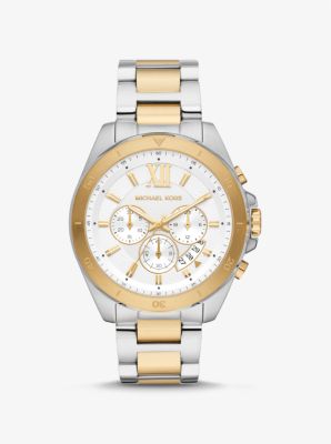 Oversized Brecken Two Tone Watch Michael Kors