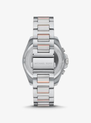 Reloj Brecken oversize en dos tonos