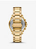 Oversized Nolan Gold-Tone Watch image number 2