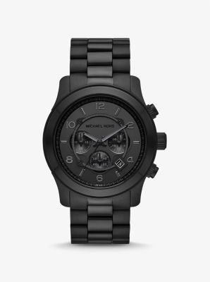 Oversized Runway Black Tone Watch Michael Kors Canada