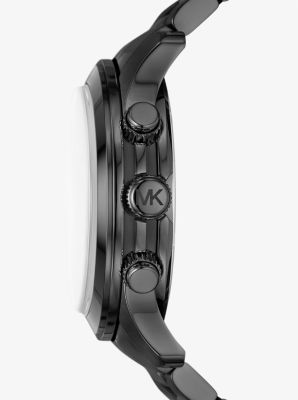 Oversized Runway Black-Tone Watch | Michael Kors Canada