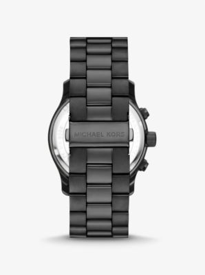 Oversized Runway Black-Tone Watch Kors Michael 