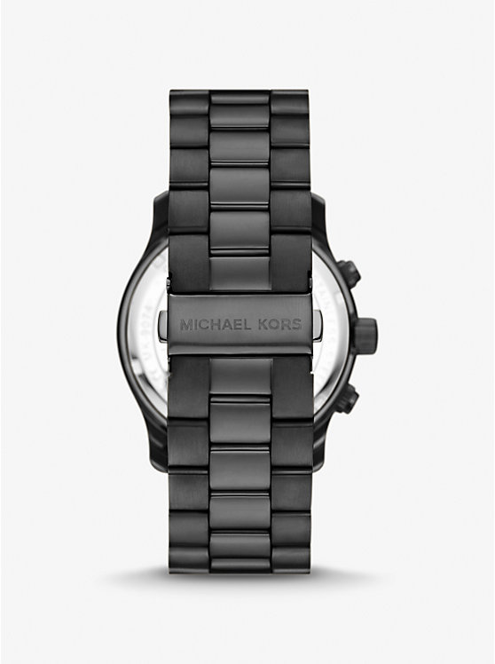 Oversized Runway Black-Tone Watch image number 2